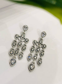 Thumbnail for Drop Diamond Long Earrings