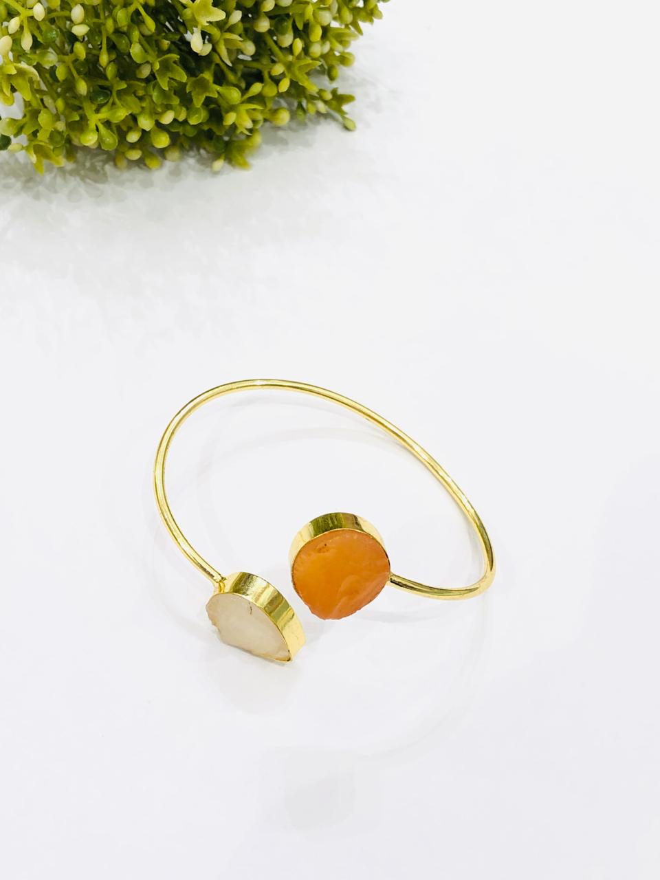 Orange Rose Quartz Bracelet