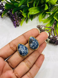 Thumbnail for Blue Milky Drop Earrings