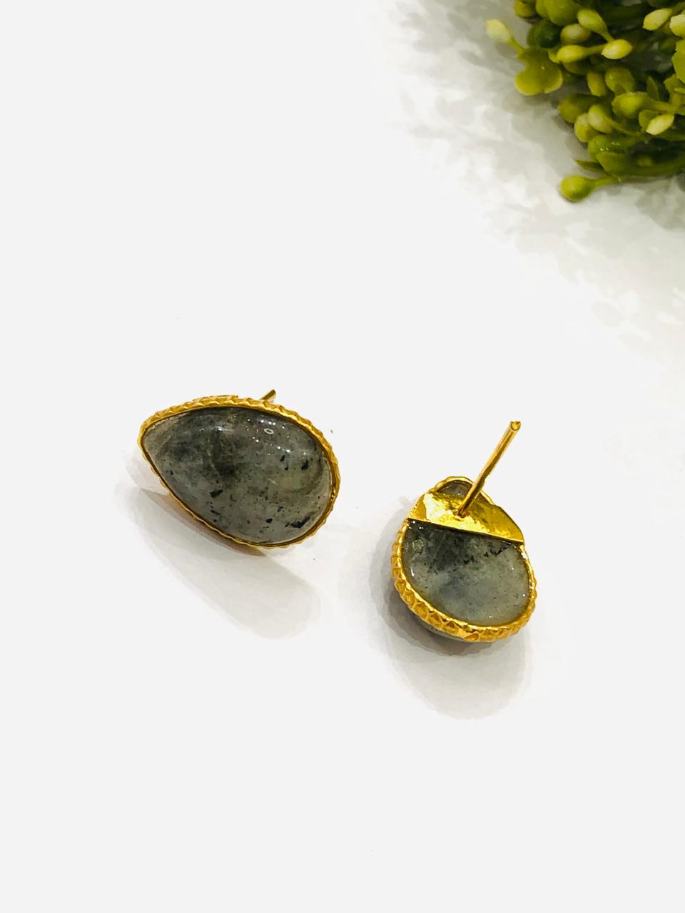 Grey Drop Earrings