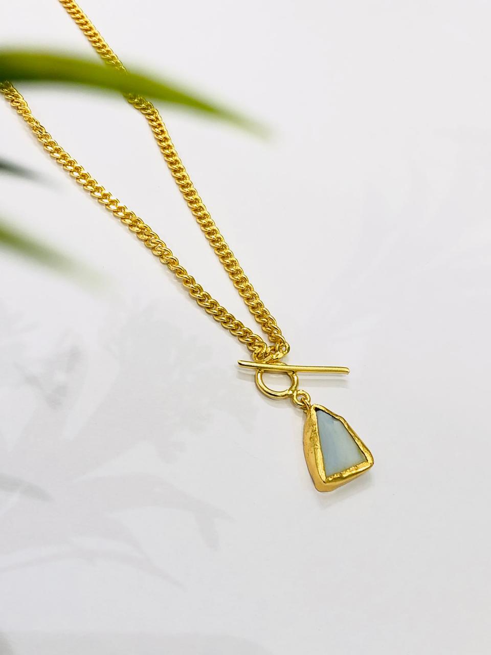 White Stone Long Chain