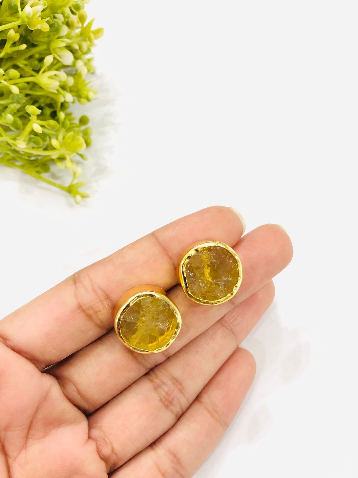 Yellow Stone Earrings