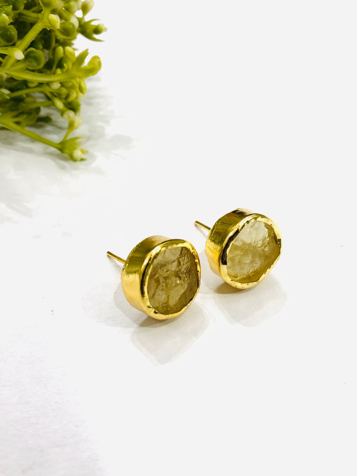 Yellow Stone Earrings