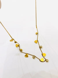 Thumbnail for Golden Stud Heart Chain