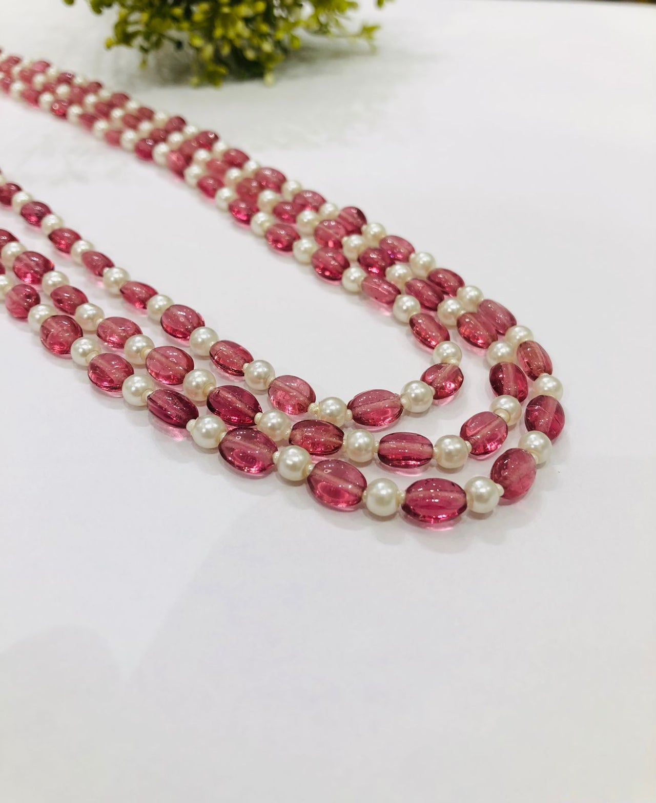 Pink Beads Necklace