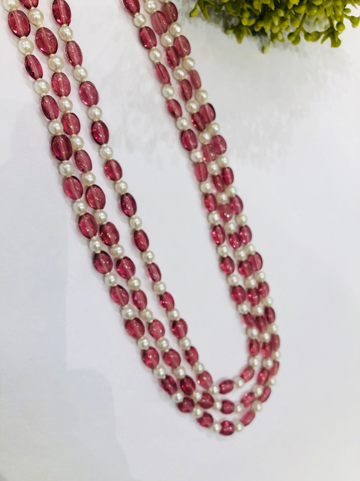 Pink Beads Necklace