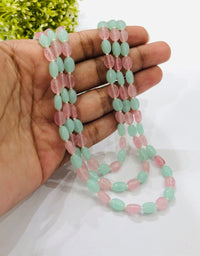 Thumbnail for Mint Pink Beads Necklace