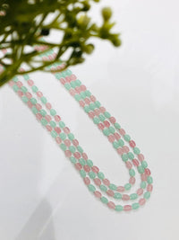 Thumbnail for Mint Pink Beads Necklace