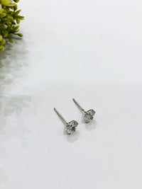Thumbnail for Small Plain Solitaire Stud Earrings