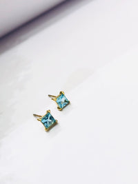 Thumbnail for Blue Golden Earrings