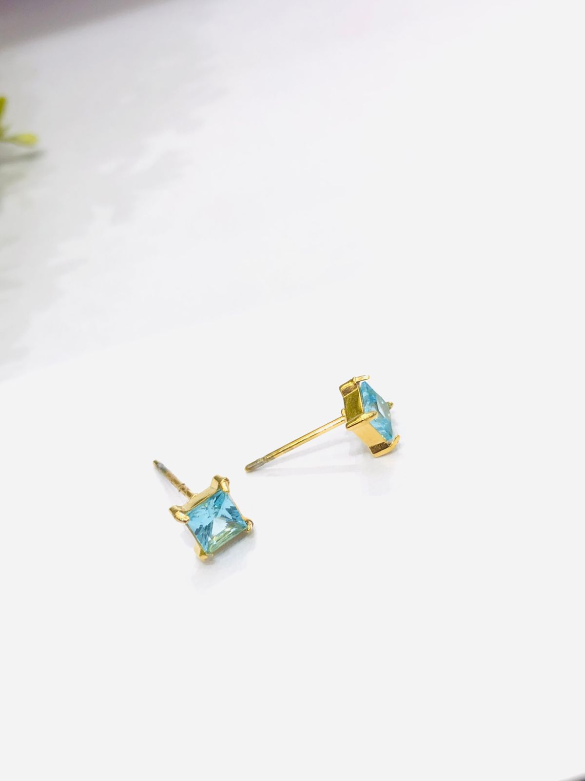 Blue Golden Earrings