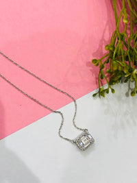 Thumbnail for 925 Silver Baguette Stone Chain