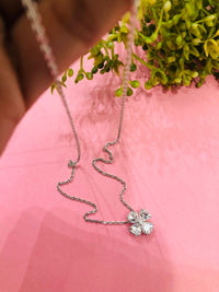Thumbnail for 925 Silver Flower Stone Chain