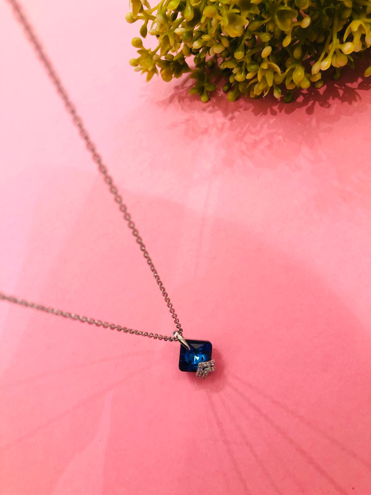 925 Silver Blue Chain