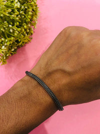 Thumbnail for 925 Silver Braid Oxidised Bracelet