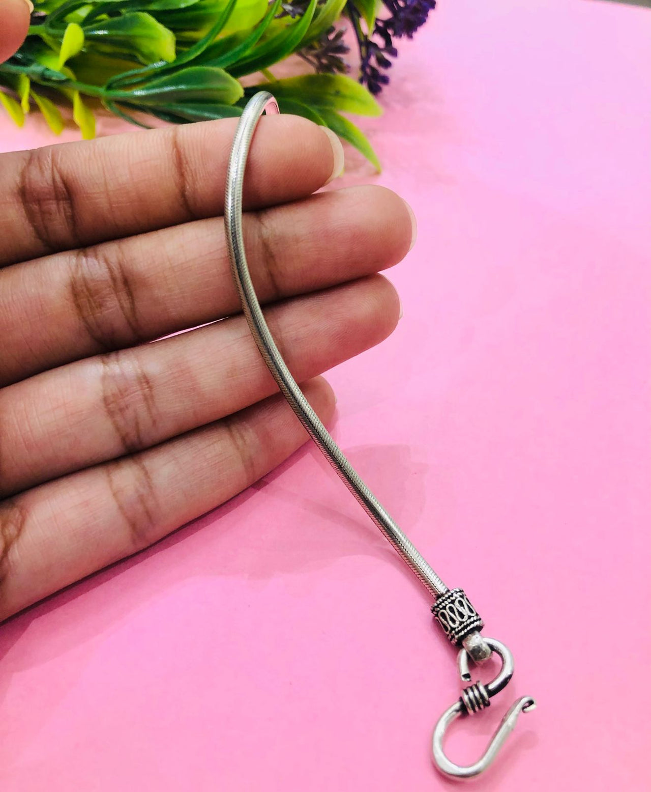 925 Silver Sleek Snake Bracelet
