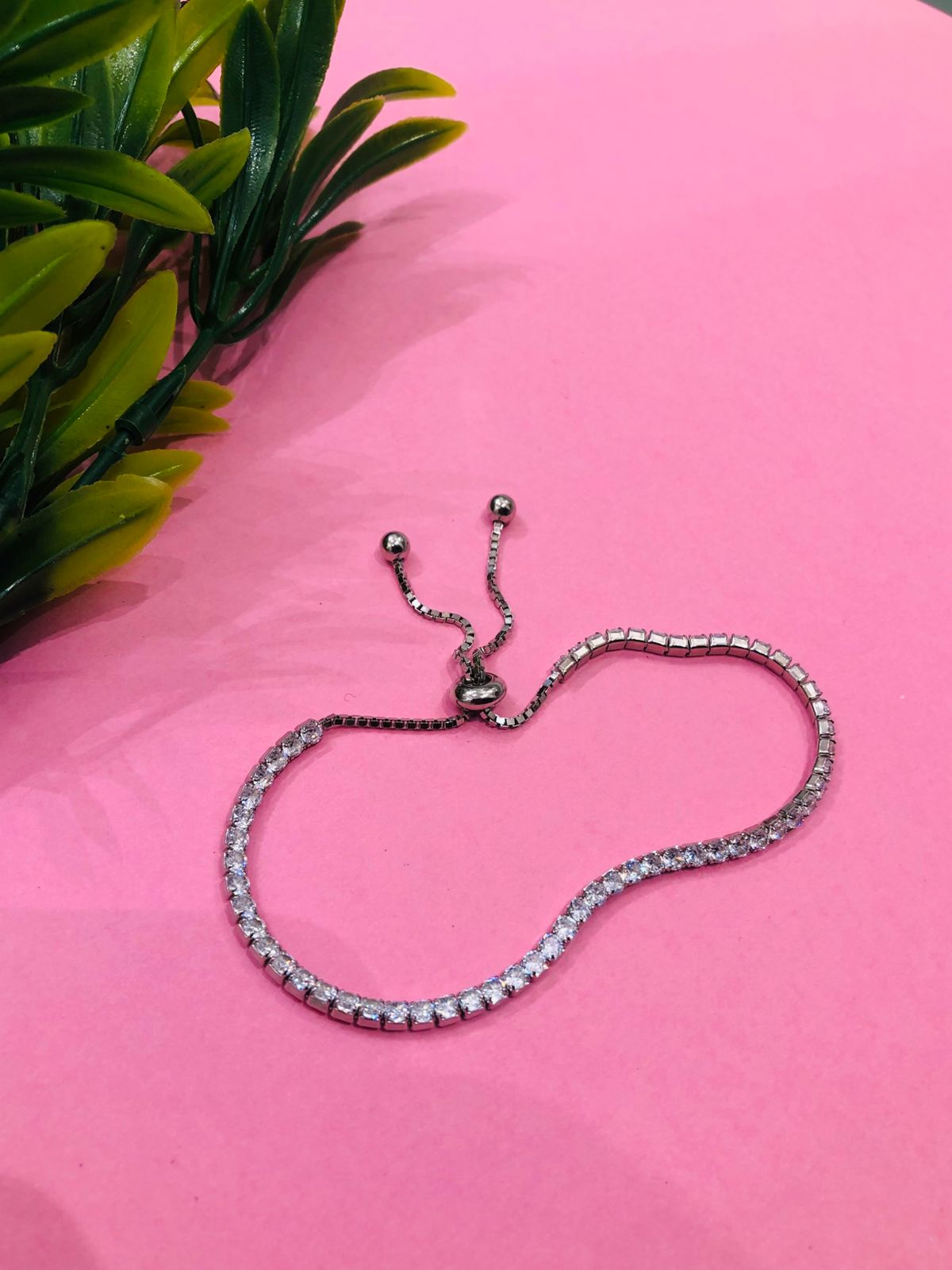 925 Silver Stone Tennis Bracelet