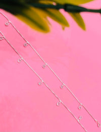 Thumbnail for 925 Silver Rhinestone Anklet