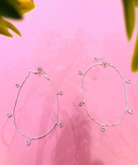 Thumbnail for 925 Silver Rhinestone Anklet