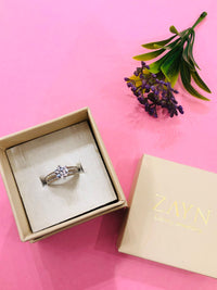 Thumbnail for 925 Silver Stone Baguette Ring