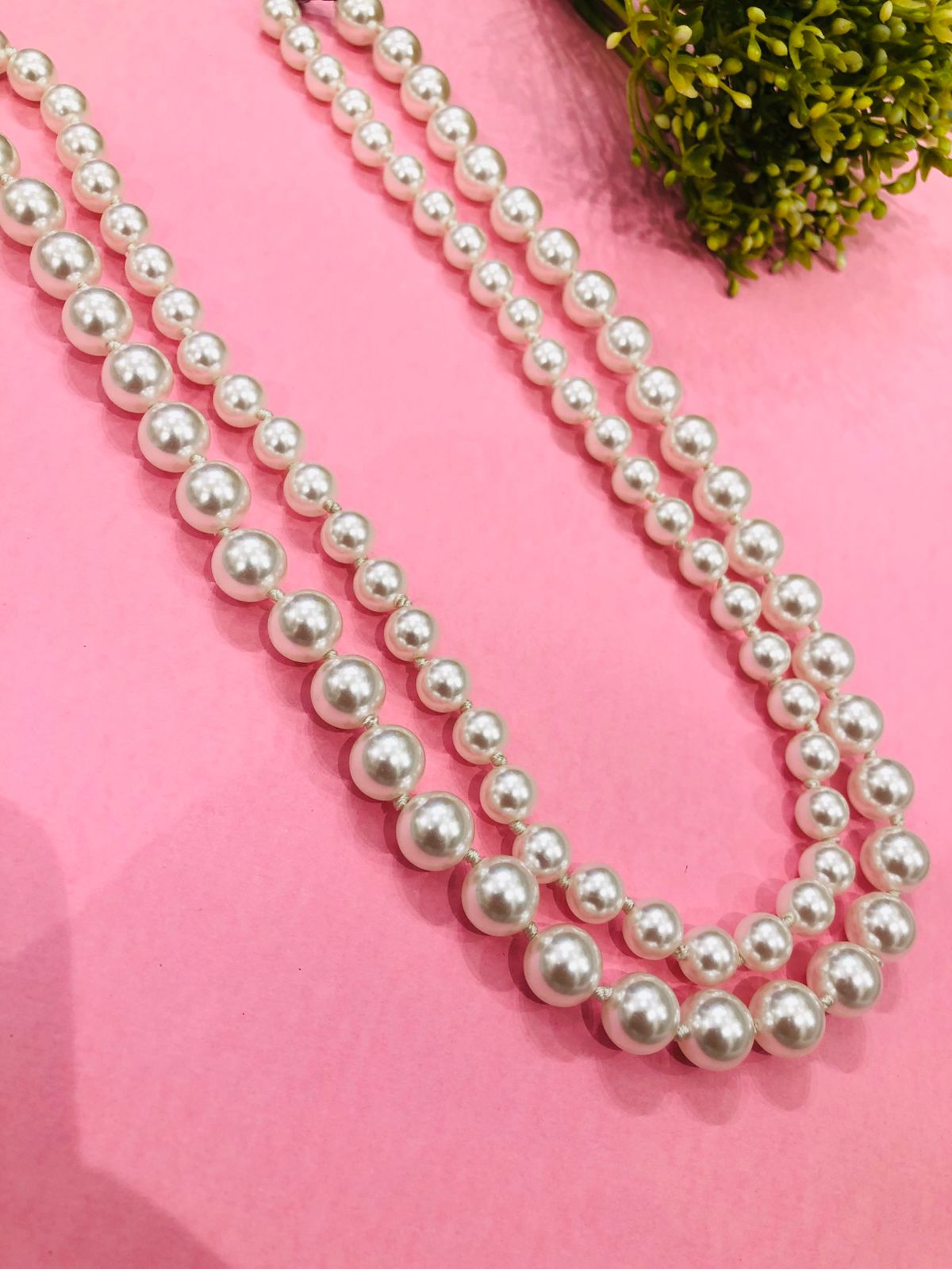 Double Layer Pearl Necklace