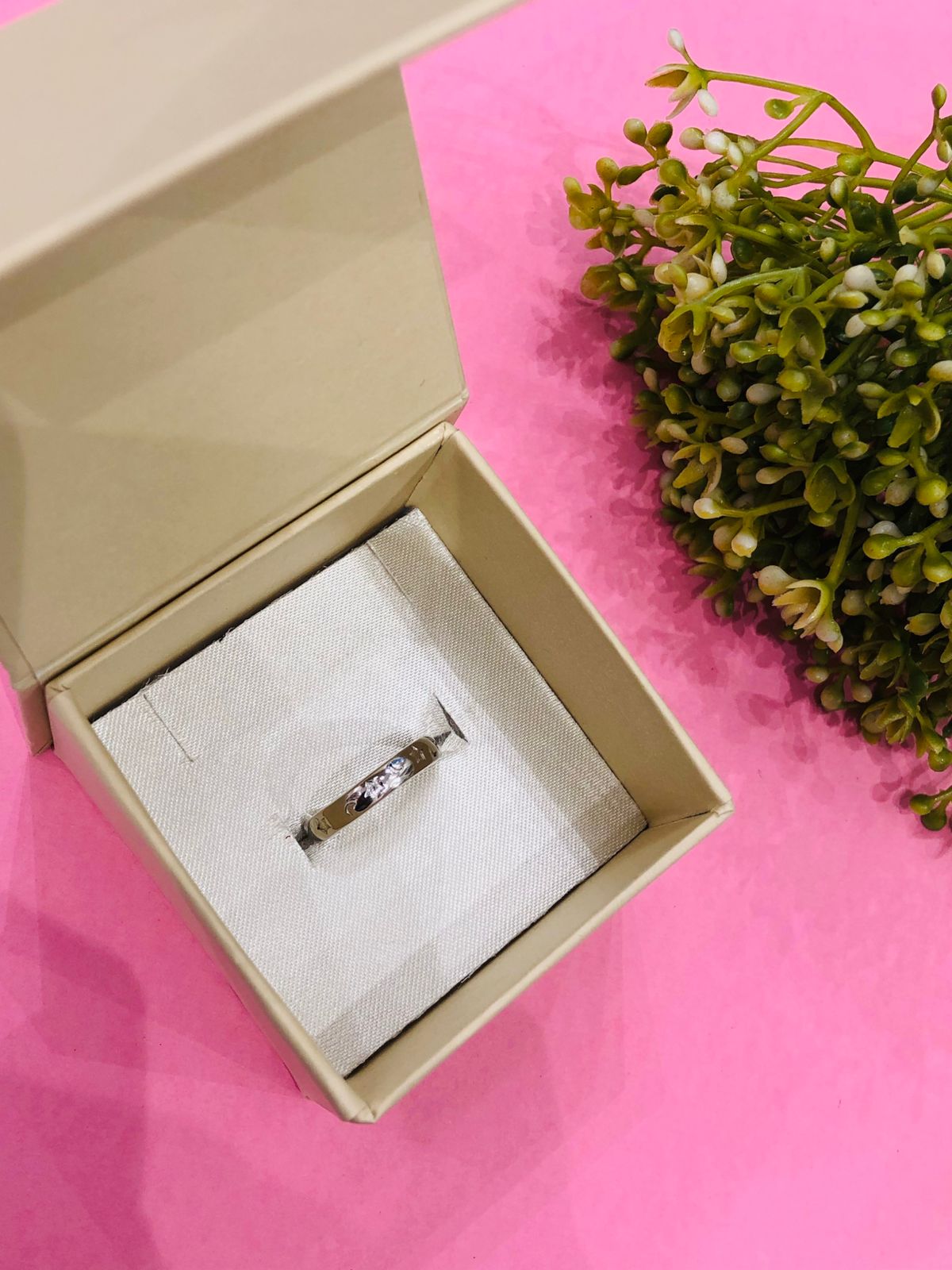925 Silver Moon Star Ring