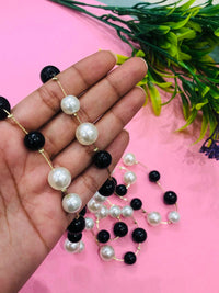 Thumbnail for Black & White Pearl Necklace