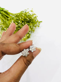 Thumbnail for 925 Silver Pretty Flower Earrings