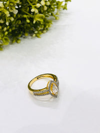 Thumbnail for 925 Silver Leaf Gold Plated Ring