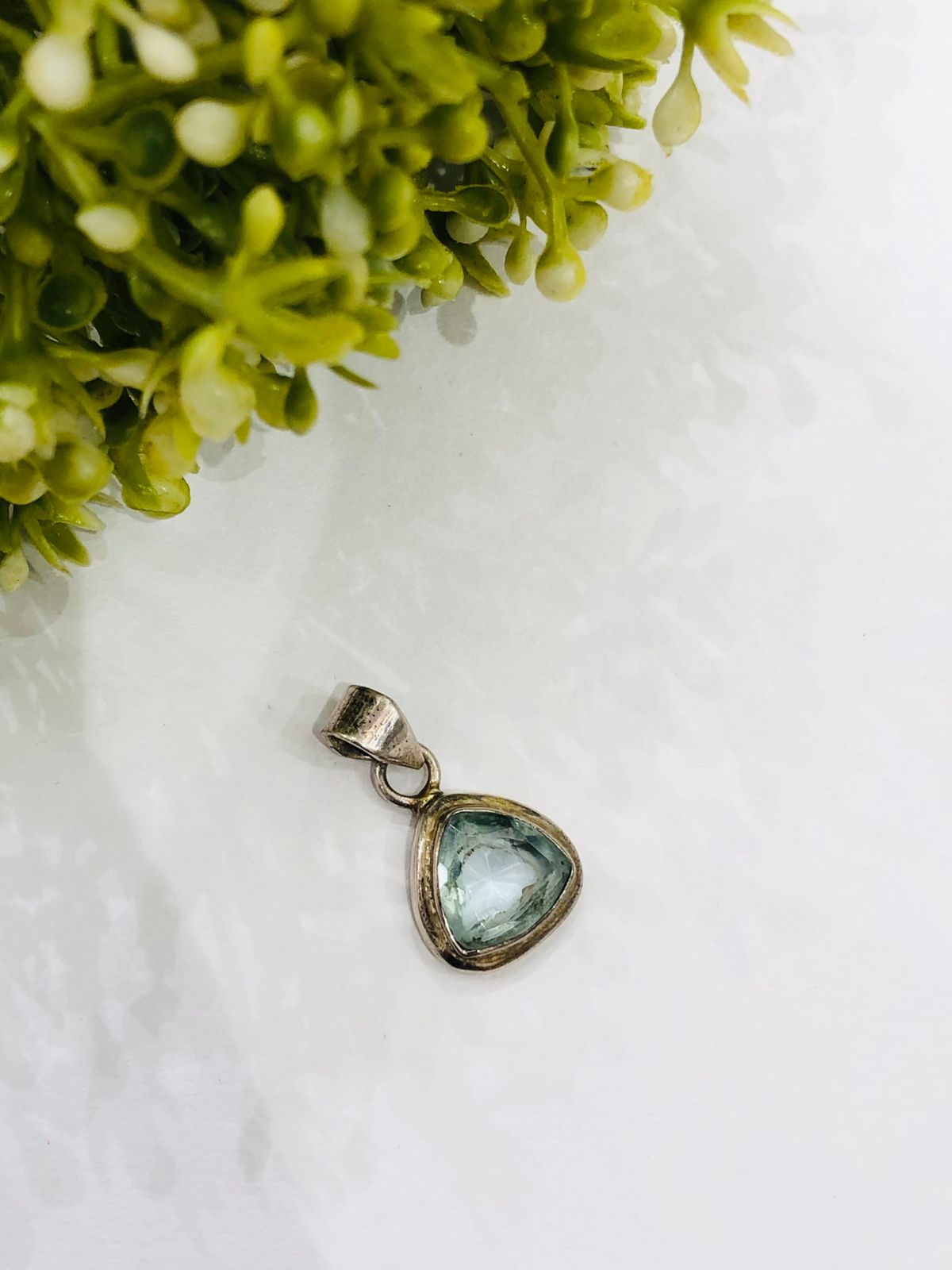 925 Silver Aqua Pendant