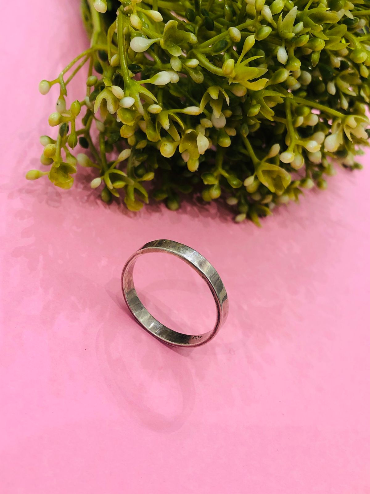 925 Silver Men Band Ring