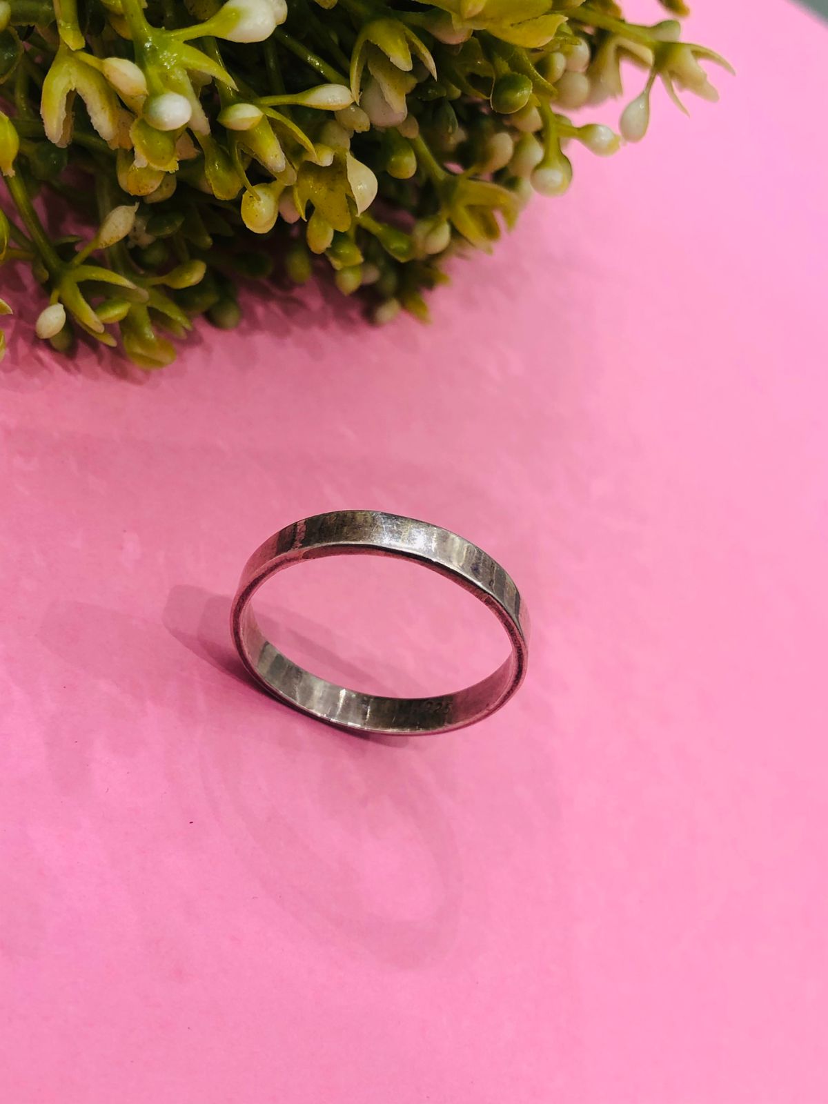 925 Silver Men Band Ring