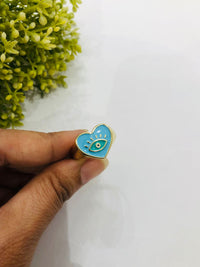 Thumbnail for Heart Evil Eye Ring