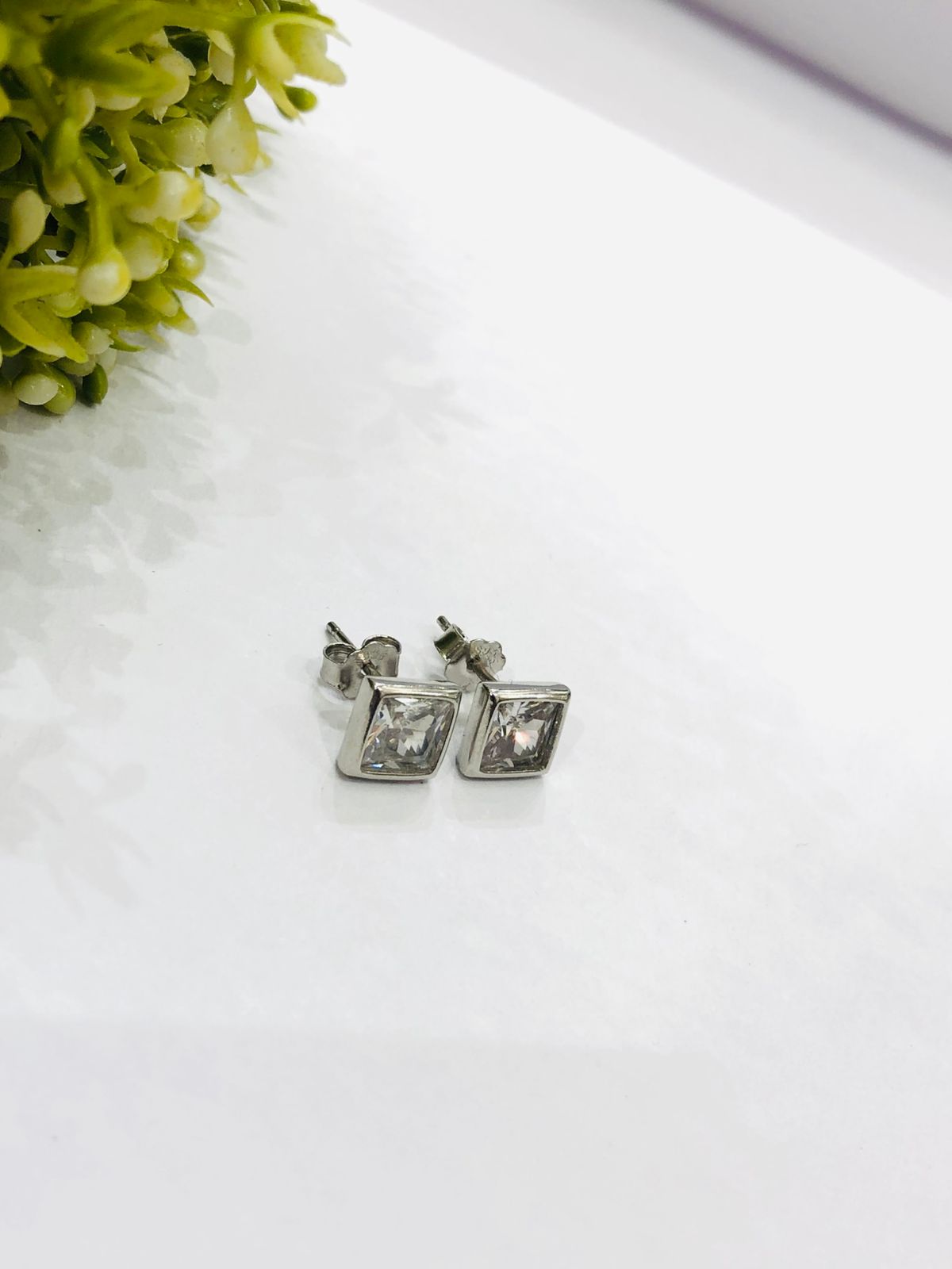 925 Small Baguette Stud Earrings