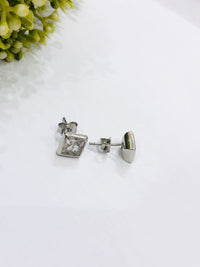 Thumbnail for 925 Small Baguette Stud Earrings