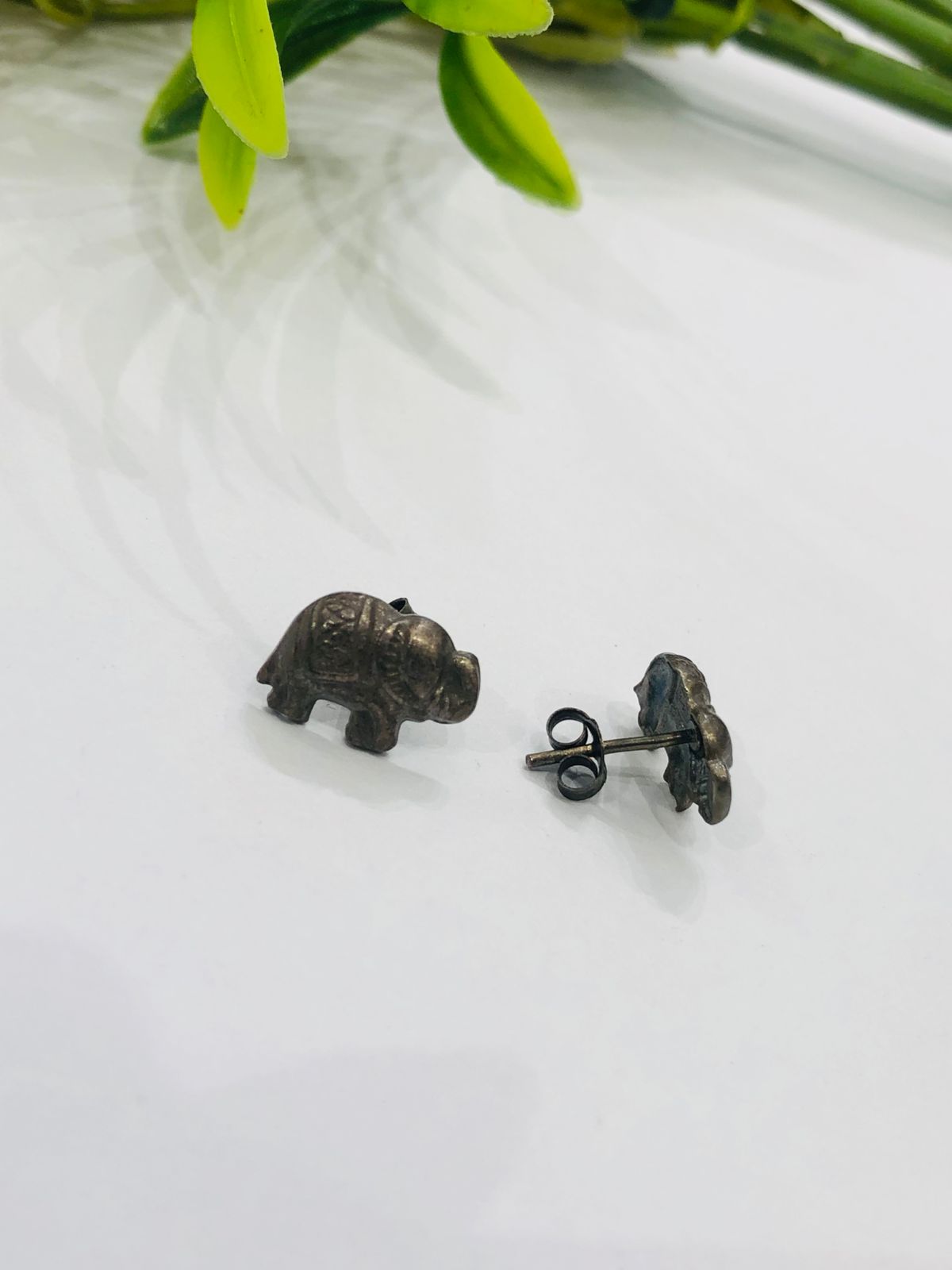 925 Silver Elephant Earrings