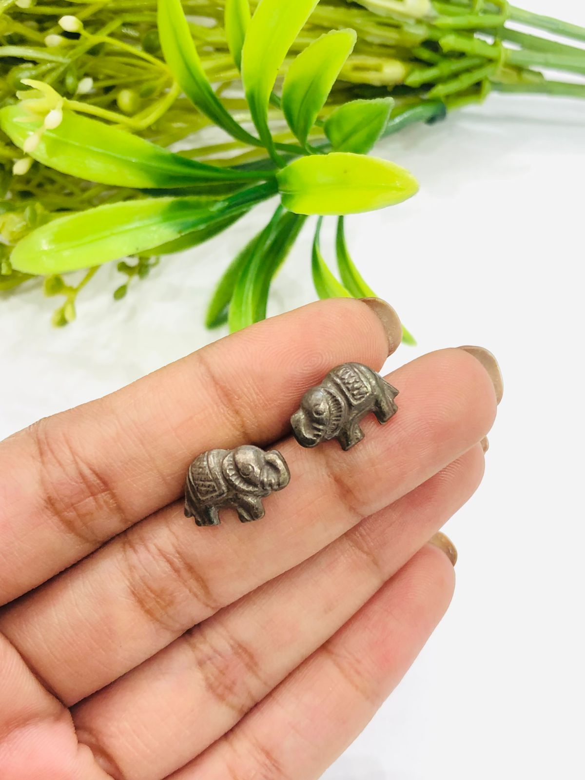 925 Silver Elephant Earrings