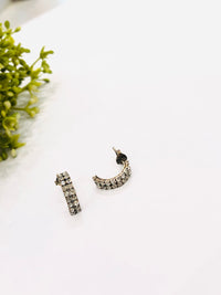 Thumbnail for 925 Silver Half Hoop Earrings