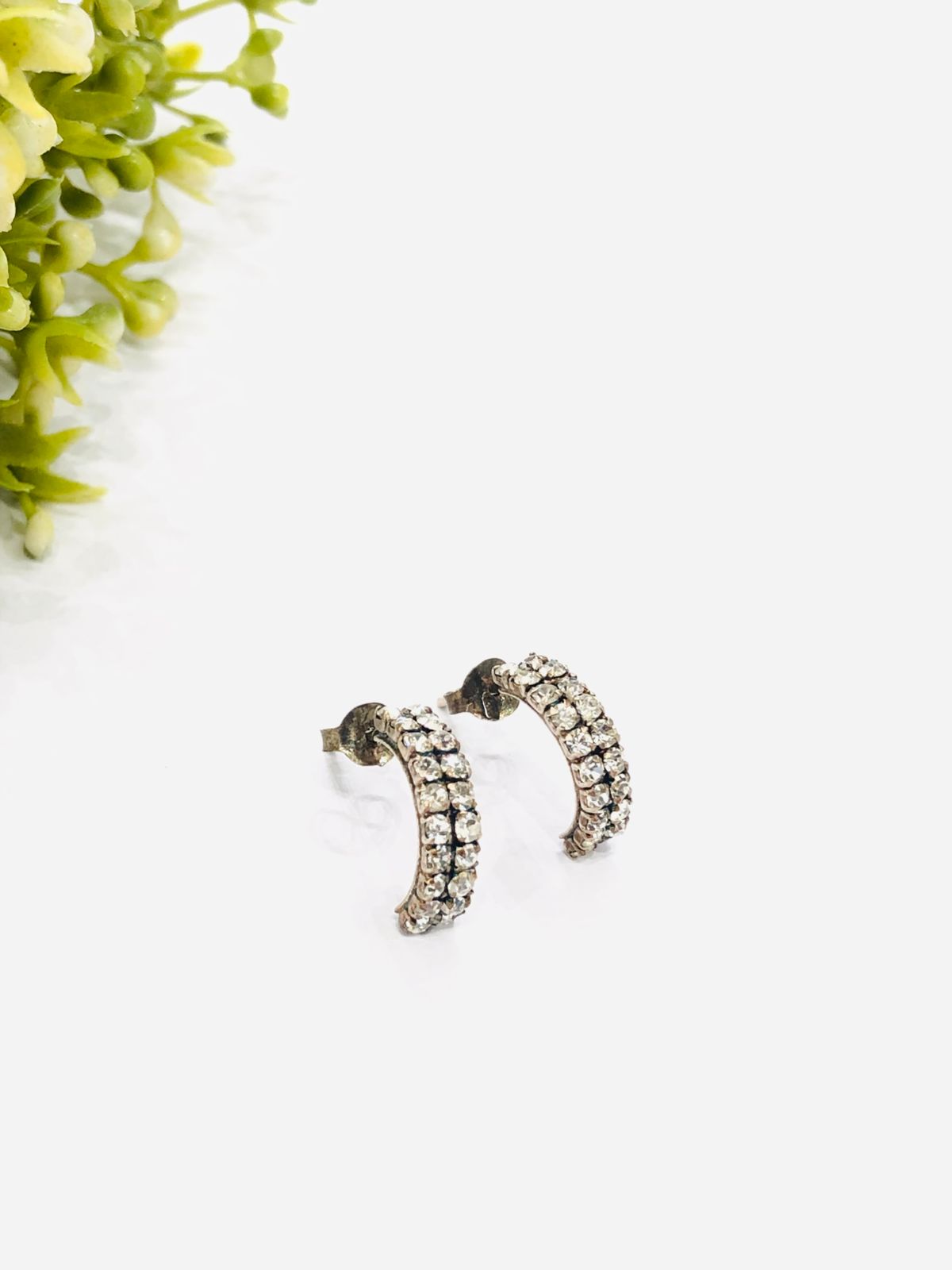 925 Silver Half Hoop Earrings