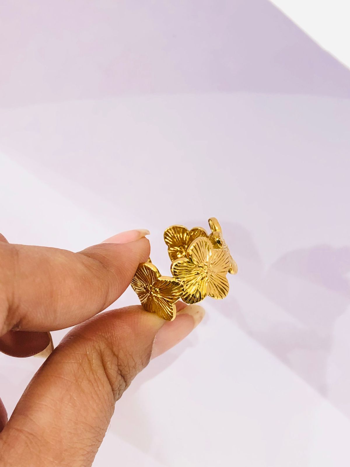 Golden Flower Ring