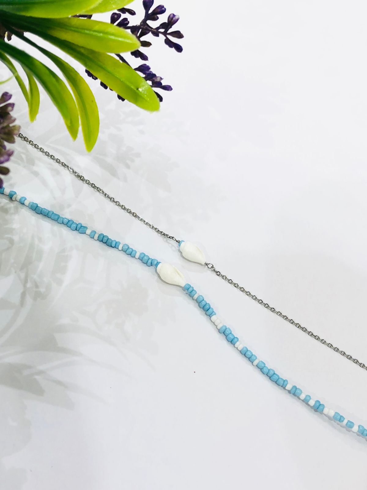 Blue Beads Anklet