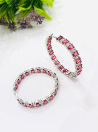 Thumbnail for Red Hoop Earrings