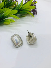 Thumbnail for Rectangular Pearl Earrings