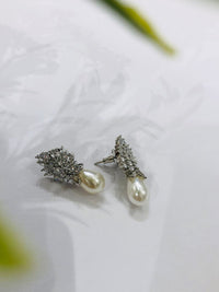 Thumbnail for Pearl Drop Diamond Earrings