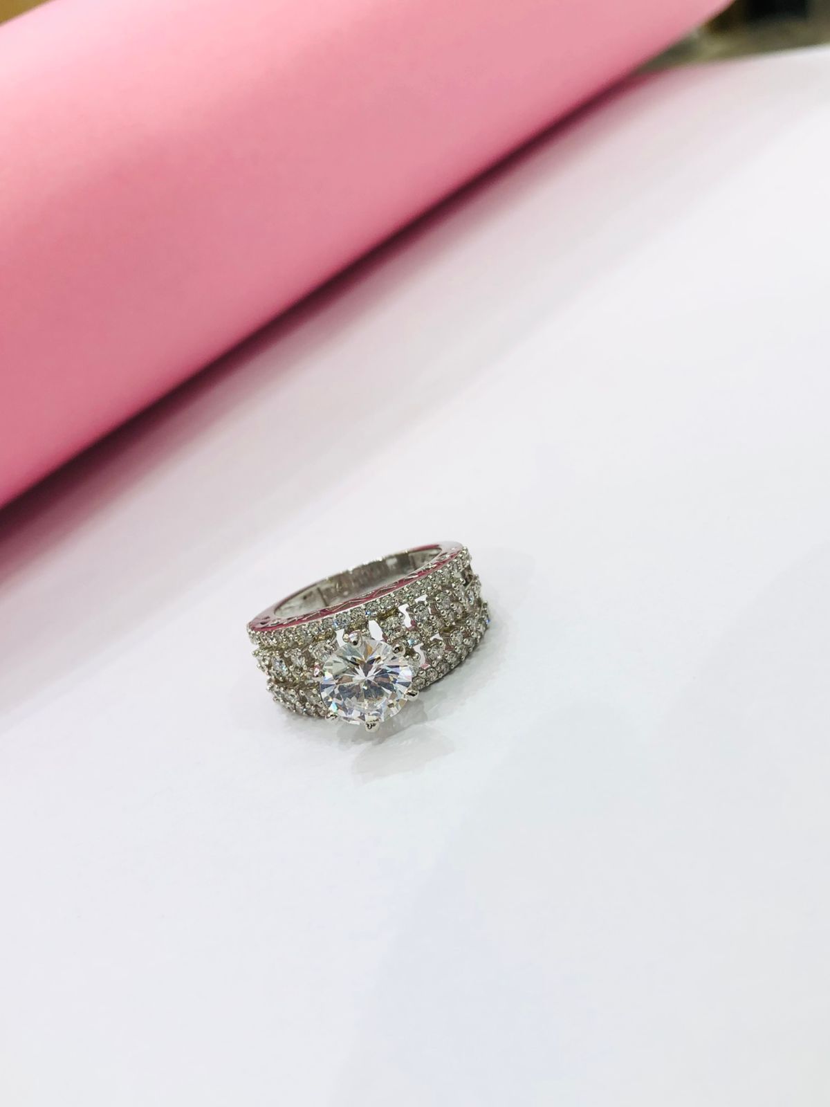 925 Silver Bold Stone Ring