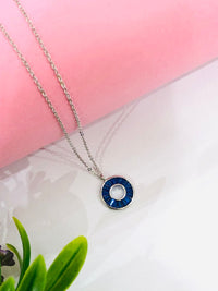 Thumbnail for 925 Silver Round Blue Chain