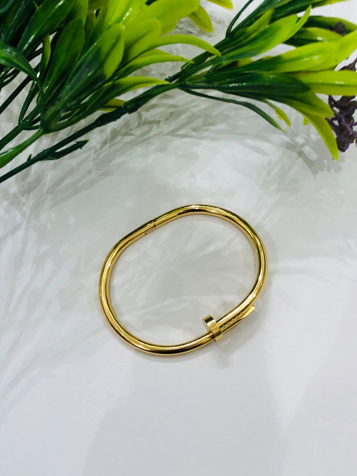 Golden Nail Bracelet