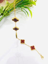 Thumbnail for Maroon Flower Bracelet
