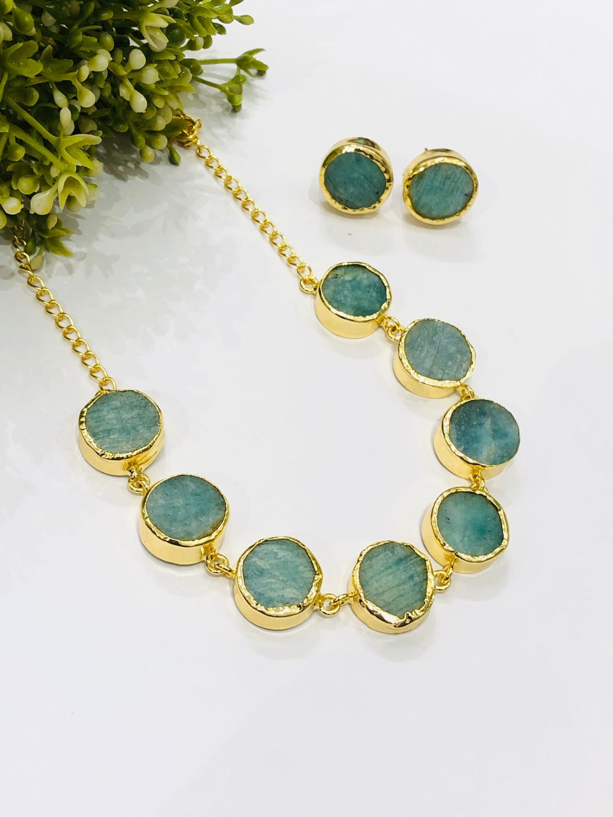 Green Necklace Set