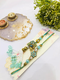 Thumbnail for Mint Peacock Rakhi